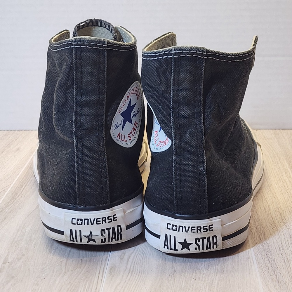 Converse Shoes ChuckTayler BLACK/WHITE Canvas High tops Men's 5 Women'7 - Picture 6 of 9